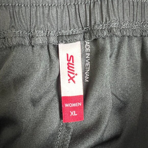 SWIX Universalx Pants Womens XL Black Tech Full Zip Leg Windpants Active 22666 - Picture 15 of 16